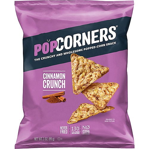 PopCorners Cinnamon Crunch Popped-Corn Snack, 3 oz