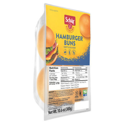 Schär Gluten-Free Soft & Sliced Hamburger Buns, 10.6 oz