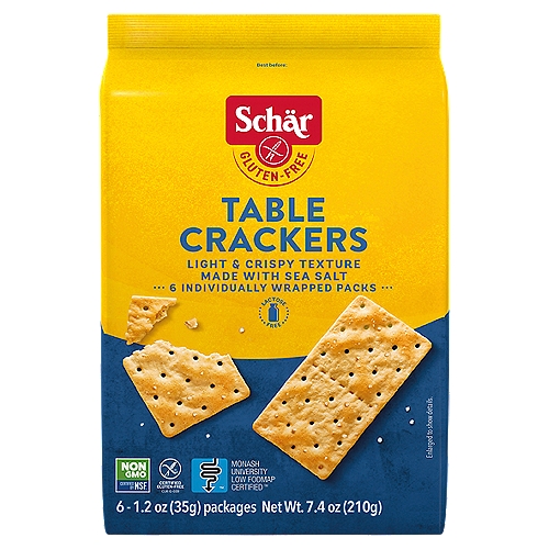 Schär Light & Crispy Texture Table Crackers, 1,2 oz, 6 count