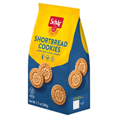Schär Gluten-Free Shortbread Cookies Made with Real Honey, 7.1 oz