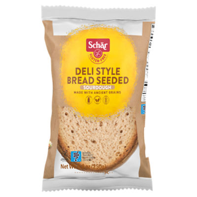 Schär Gluten Free Deli Style Bread Seeded Sourdough Bread, 8.8 oz