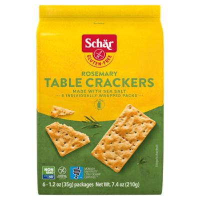 Schär Gluten Free Rosemary Table Crackers, 1.2 oz, 6 count