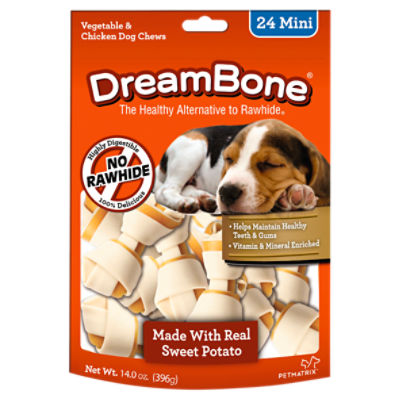 DreamBone Mini Vegetable Chicken Dog Chews 24 count 14.0 oz ShopRite