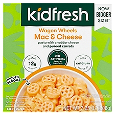 Kidfresh Wagon Wheels Mac & Cheese, 7.25 oz, 7.25 Ounce