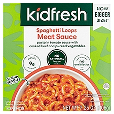 Kidfresh Spaghetti Loops Meat Sauce, 7.25 Ounce