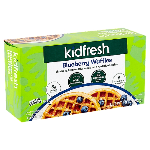 Kidfresh Blueberry Waffles, 10 oz