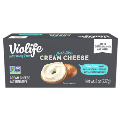 Violife Just Like Cream Cheese Block, Dairy-Free Vegan, 8 oz, 8 Ounce