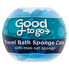 Good to Go Travel Bath Sponge Case with Mini Net Sponge, 1 Each