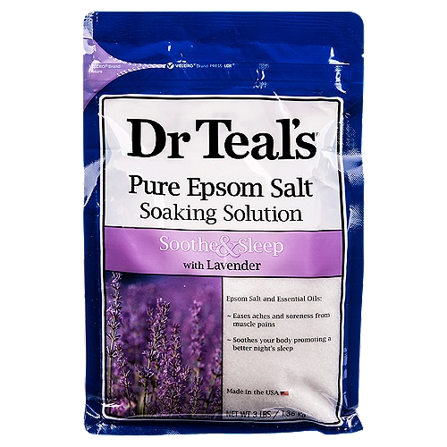 Dr Teal's Epsom Soothe & Sleep Lavender, 3 lbs