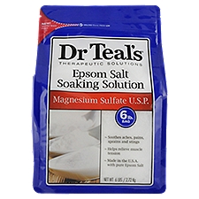 Dr Teal's Epsom Salt Soaking Solution, 6 lbs, 6 Pound
