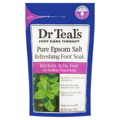 Dr. Teal's Foot Care Therapy Pure Epsom Salt Refreshing Foot Soak, 2 lb ...