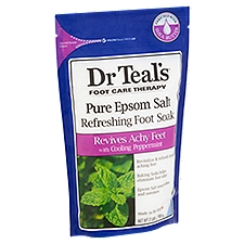 Dr. Teal's Foot Care Therapy Pure Epsom Salt Refreshing Foot Soak, 2 lb, 32 Ounce