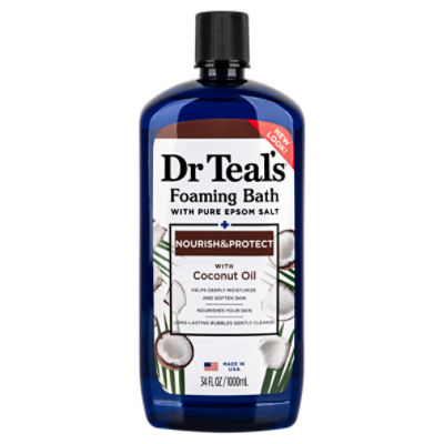 Dr Teal's Nourish & Protect Foaming Bath with Pure Epsom Salt, 34 fl oz
