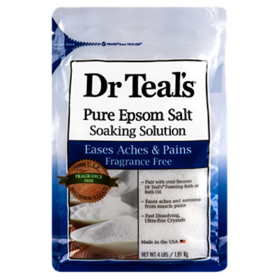 Dr Teal's Pure Epsom Salt Soaking Solution, 4 lbs