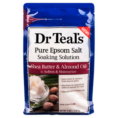 Dr Teal's Epsom Shea Butter & Almond Oil, 3 lbs Fairway