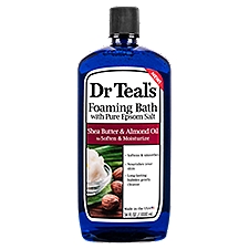 Dr Teal's Foaming Bath Shea Butter & Almond Oil, 34 fl oz, 34 Ounce