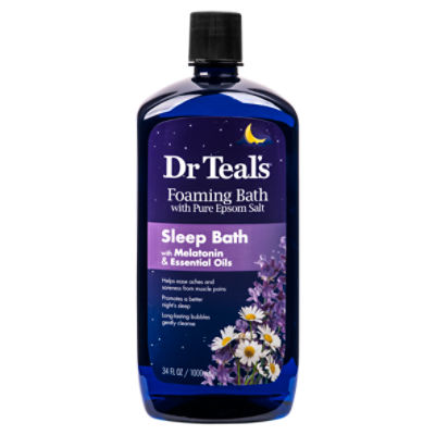 Dr Teal's Sleep Bath Foaming Bath with Pure Epsom Salt, 34 fl oz The