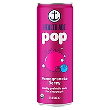 HEALTH-ADE pop Pomegranate Berry Prebiotic Soda, 12 fl oz