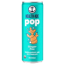 HEALTH-ADE pop Ginger Fizz Prebiotic Soda, 355 ml