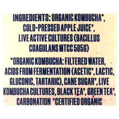 Health-Ade Kombucha Pink Lady Apple Bubbly Probiotic Tea, 48 fl oz - Fairway