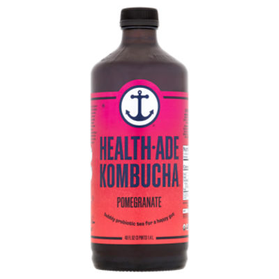 HealthAde Kombucha Pomegranate Bubbly Probiotic Tea, 48 fl oz