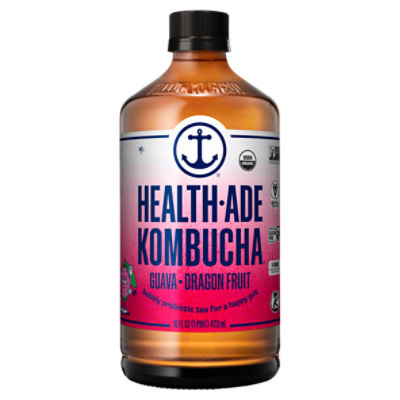 HealthAde Kombucha Guava Dragon Fruit Kombucha, 16 fl oz ShopRite