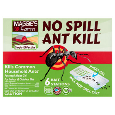 Maggie's Farm Simply Effective No Spill Ant Kill, 0.25 oz, 6 count