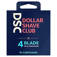 Dollar Shave Club 4-Blade Cartridges, 4 Each