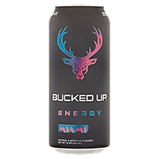Bucked Up Miami Energy Drink, 16 oz, 16 Fluid ounce