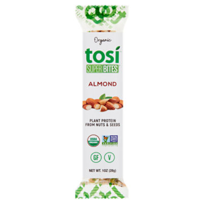 Tosi Super Bites Organic Almond Bar, 1 oz