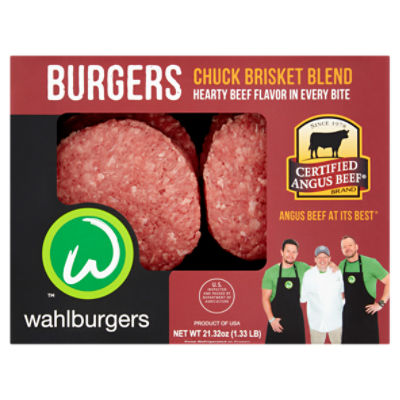 Wahlburgers Chuck Brisket Blend Burgers, 21.32 oz