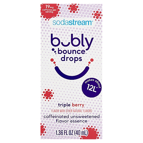 Sodastream Triple Berry Bubly Bounce Drops, 1.36 fl oz