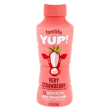 Fairlife Yup! Very Strawberry 2% Reduced Fat Ultra-Filtered Milk, 14 fl oz, 14 Fluid ounce