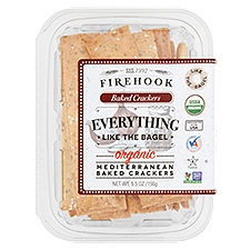 Firehook Organic Everything Like The Bagel Baked Crackers, 5.5 oz