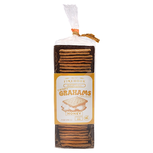 Firehook Crispy Grahams Honey Baked Crackers, 7 oz