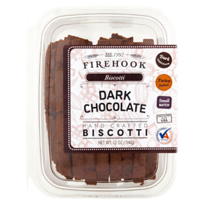 Firehook Dark Chocolate Biscotti, 12 oz