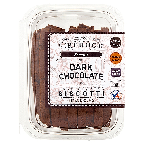 Firehook Dark Chocolate Biscotti, 12 oz
