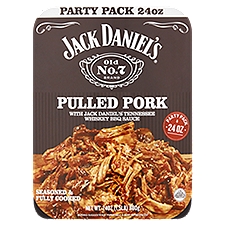 Jack Daniel's Pulled Pork with Jack Daniel's Tennessee Whiskey BBQ Sauce Party Pack, 24 oz