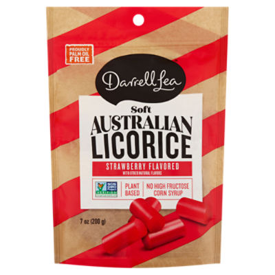 Darrell Lea Soft Strawberry Flavored Australian Licorice, 7 oz, 7 Ounce