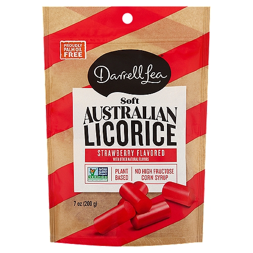 Darrell Lea Soft Strawberry Flavored Australian Licorice, 7 oz