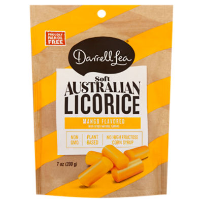 Darrell Lea Soft Mango Flavored Australian Licorice, 7 oz