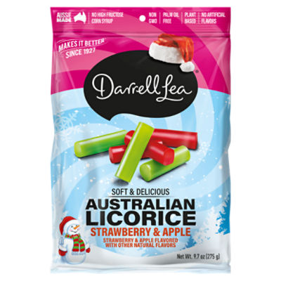 Darrell Lea Strawberry & Apple Australian Licorice, 9.7 oz