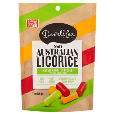 Darrell Lea Soft Mixed Fruit Flavored Australian Licorice, 7 oz