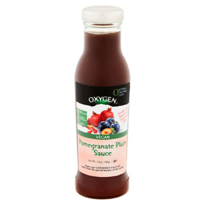 Oxygen Vegan Pomegranate Plum Sauce, 12 oz