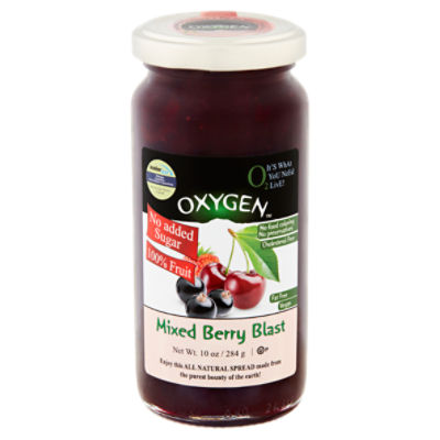 Oxygen No Added Sugar Mixed Berry Blast Spread, 10 oz
