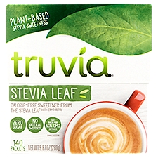 Truvía Calorie-Free from the Stevia Leaf with Erythritol, Sweetener, 140 Each