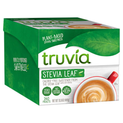 Truvia Stevia Leaf Calorie-Free Sweetener, 240 count, 16.9 oz