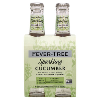 Fever-Tree Cucumber Sparkling, 6.8 fl oz, 4 count