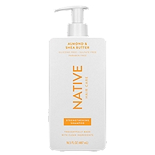 Native Almond & Shea Butter Hair Care Strengthening Shampoo, 16.5 fl oz, 16.5 Fluid ounce