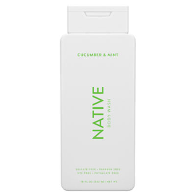 Native Cucumber & Mint Bodywash 18 oz